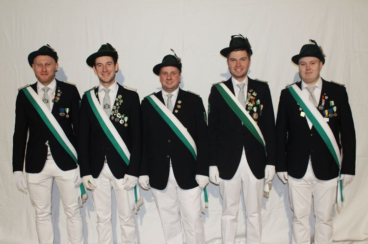 Fahnenoffizier Christof Knoche, Fähnrich Lucas Gütschow, Hauptmann Jannick Strugholz, Oberleutnant Daniel Rath, Fahnenoffizier Joel Suerhoff