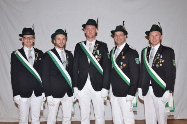 Hauptmann Martin Schütte, Oberleutnant Martin Hoppe, Fähnrich Sebastian Schäfer, Fahnenoffizier Felix Hronek, Fahnenoffizier Marcel Witte